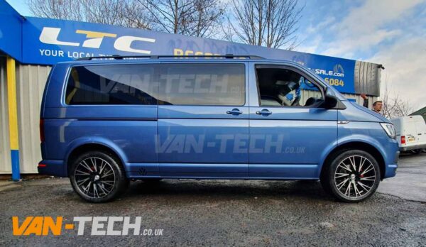 Calibre Storm Alloy Wheels 20" fitted to VW Transporter T6