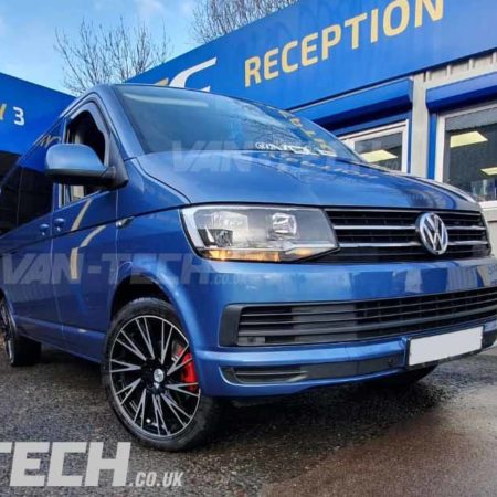 Calibre Storm Alloy Wheels 20" fitted to VW Transporter T6