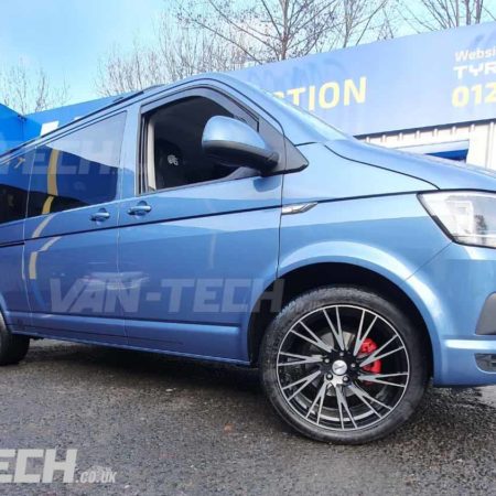 Calibre Storm Alloy Wheels 20" fitted to VW Transporter T6