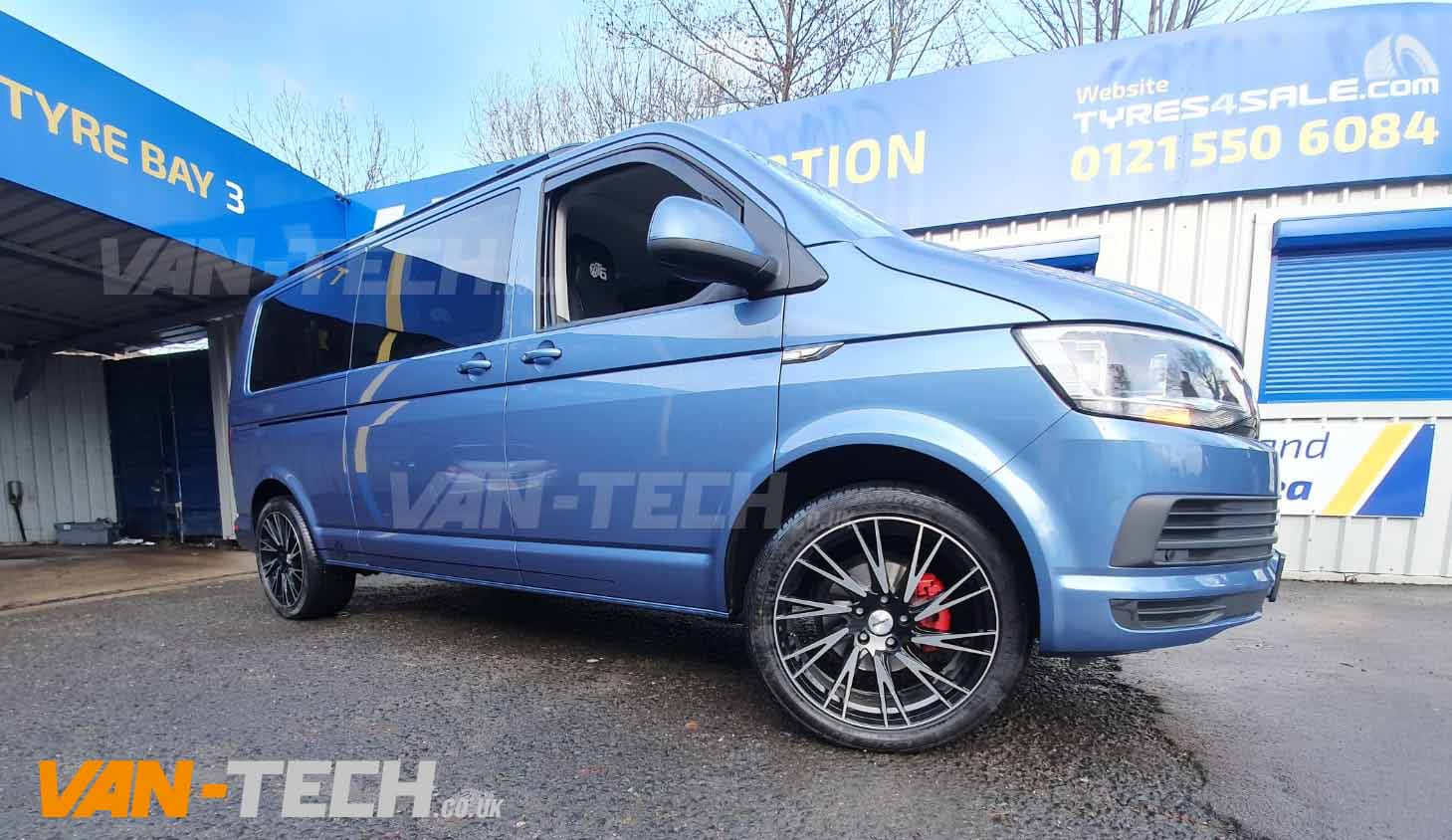 Calibre Storm Alloy Wheels 20" fitted to VW Transporter T6