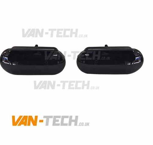 VW T5 T5.1 Transporter Black Smoked Dynamic Side Repeaters