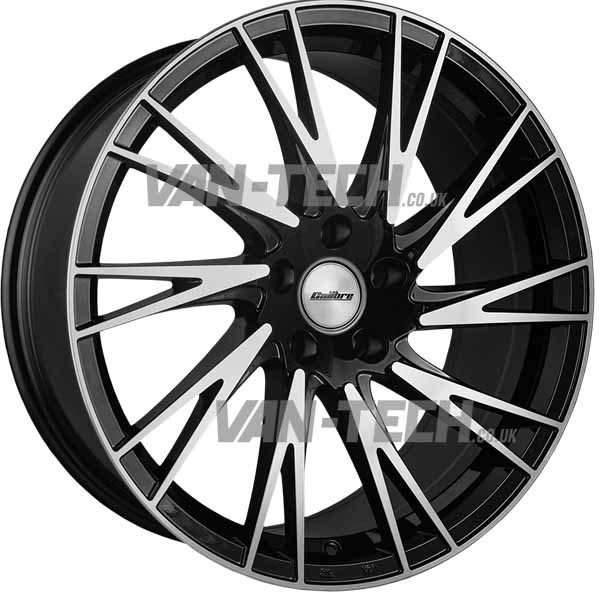VW T5 T5.1 T6 Calibre Storm Alloy Wheels 20" Black / Polished