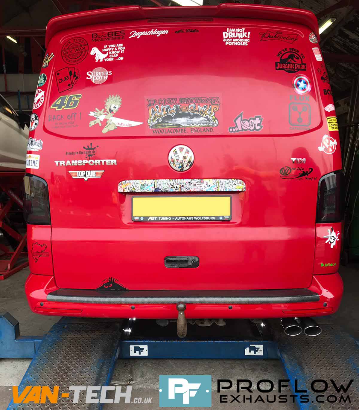 Custom Stainless Steel Exhaust for VW Transporter T5