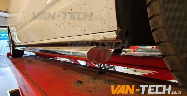 VW T5 T6 Slashed End Side Bars Polished Finish