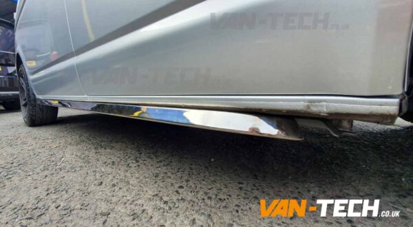 VW T5 T5.1 T6 Sportline Side Bars Angular Stainless Steel