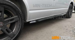 VW T5 T5.1 T6 Sportline Black Side Bars Angular Style 