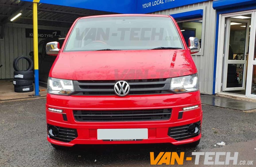 VW T5.1 Transporter Light Bar Headlights and Daytime Running Lights LED pack