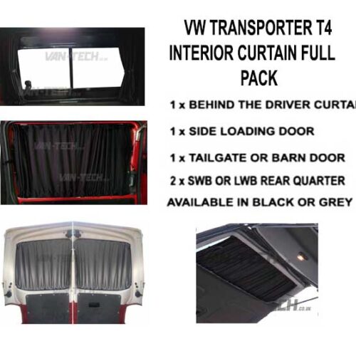 This VW T4 Blackout Interior Curtain Full Pack set really looks the part and will give you a nice and simple way to provide some extra privacy to the interior of your vehicle.