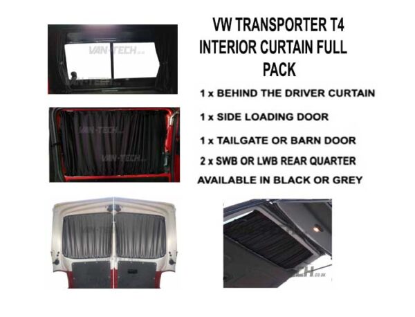 This VW T4 Blackout Interior Curtain Full Pack set really looks the part and will give you a nice and simple way to provide some extra privacy to the interior of your vehicle.