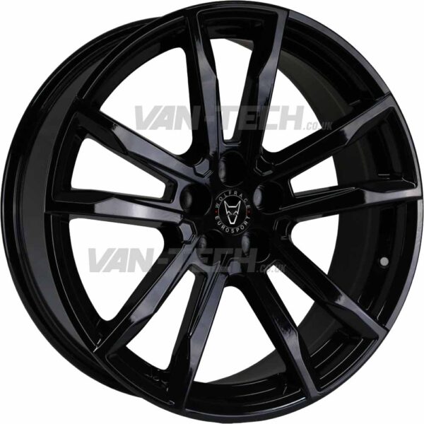 Wolfrace Dortmund Alloy Wheels 18″ VW T5 T5.1 T6 Gloss Black