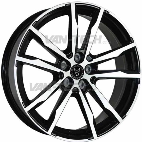 Wolfrace Dortmund Alloy Wheels 18″ VW T5 T5.1 T6 Black / Polished