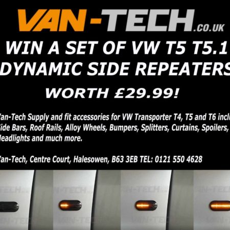 Van-Tech Competition Win a set Black Smoked Side Repeaters!