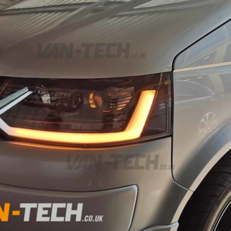 T5.1 VW Transporter Light Bar Headlights with Dynamic Indicators