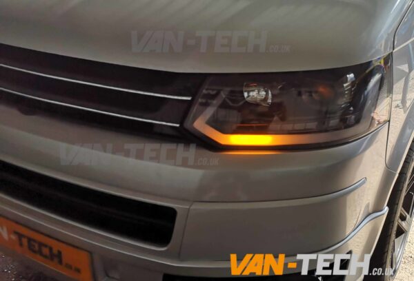 T5.1 VW Transporter Light Bar Headlights with Dynamic Indicators