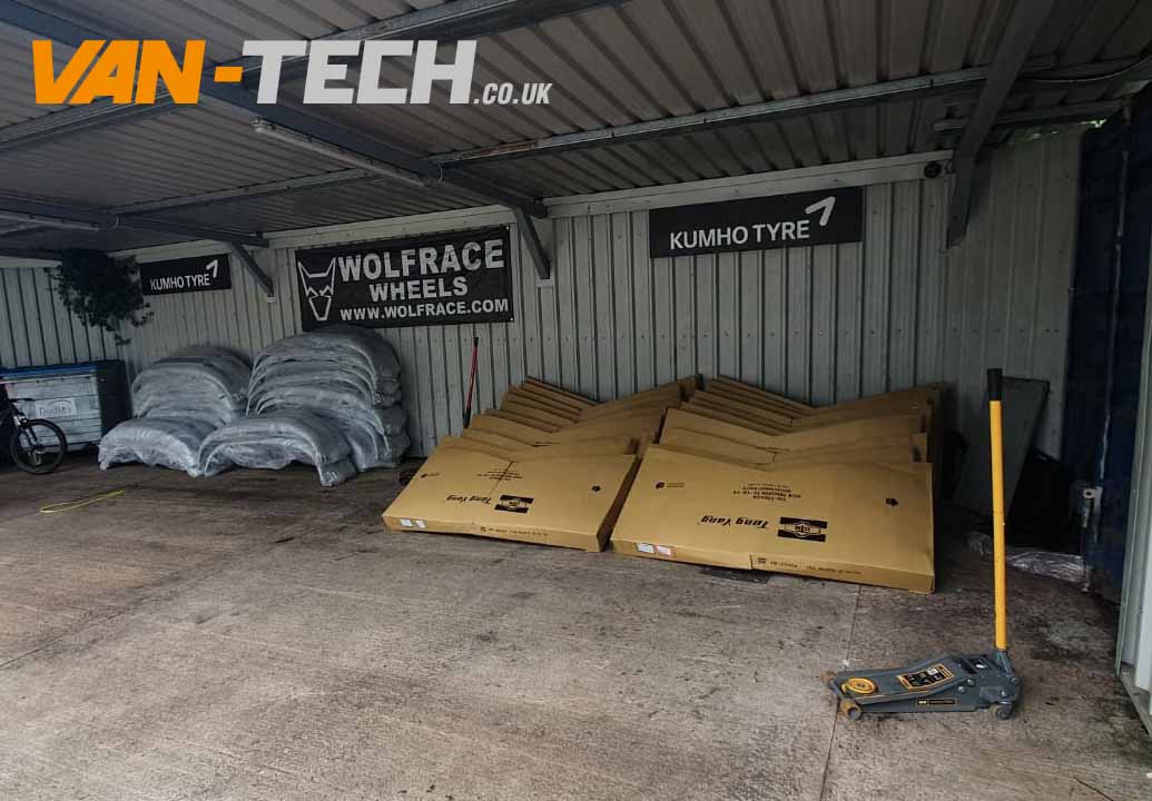 T5.1 VW Transporter Parts Delivery at Van-tech Bumper and Bonnets