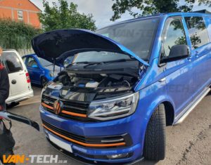 VW Transporter T6 Parts Bonnet Deflector and Daytime Running Lights