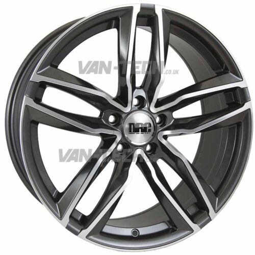 VW T5 T5.1 T6 DRC DAA 18″ Alloy Wheels Gun Metal / Polished