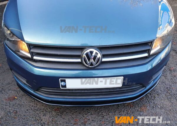 VW Caddy Front Bumper Spiltter Gloss Black 2015 - onwards