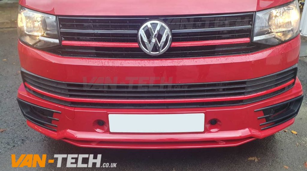 SIERLIJSTEN ROOD VOLKSWAGEN TRANSPORTER / CARAVELLE T6 2015 – 2019 - Ivetra Tuning