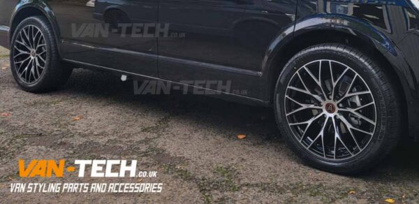 VW Transporter T6.1 Alloy Wheels Wolfrace Wolfsburg 20″ and Tyres