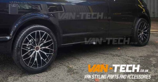 VW Transporter T6.1 Alloy Wheels Wolfrace Wolfsburg 20″ and Tyres