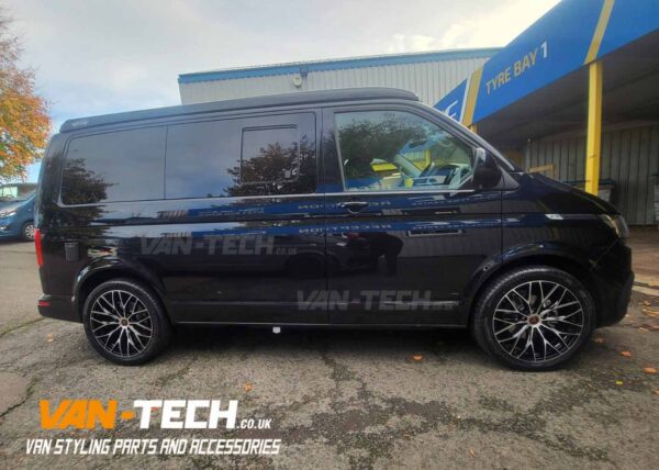 VW Transporter T6.1 Alloy Wheels Wolfrace Wolfsburg 20″ and Tyres