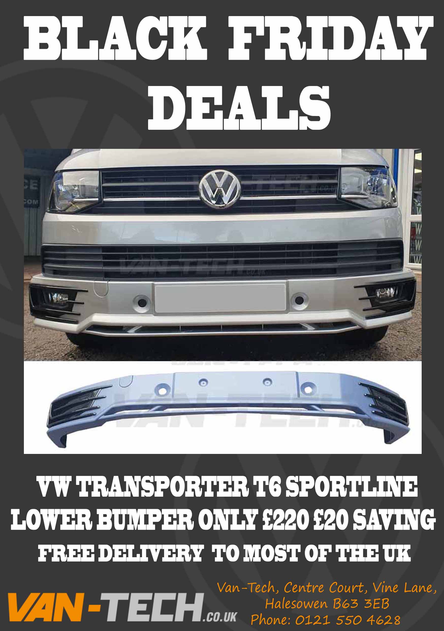 VW Transporter T6 Black Friday Deals available at Van-Tech
