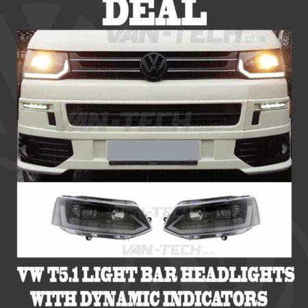 BLACK FRIDAY SALE VW T5.1 Light Bar Headlights
