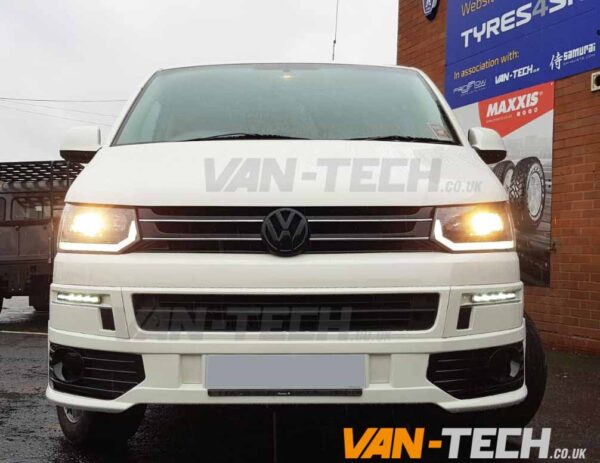 VW T5 to T5.1 Front End Conversion kit new style Lightbar Headlights