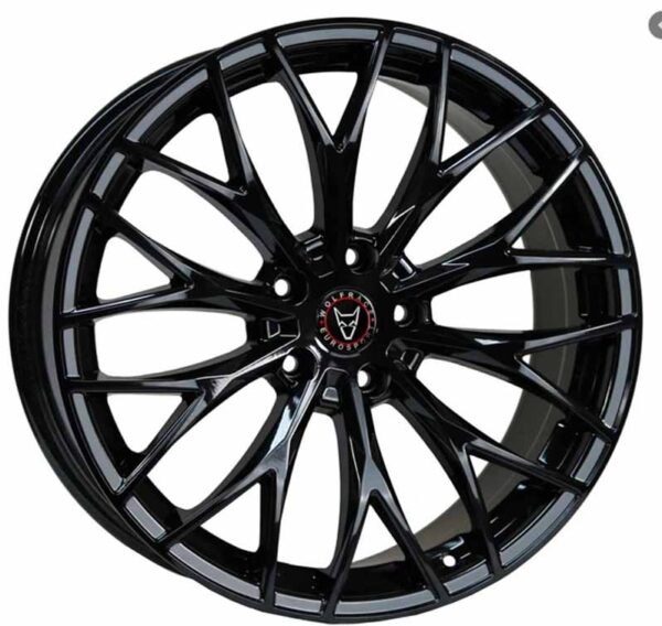 VW T5 T5.1 T6 Wolfrace Wolfsburg 20" Alloy Wheels Gloss Black