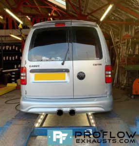 Proflow Exhausts VW Caddy Van Custom Back Box with Twin Tailpipe