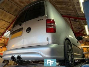 Proflow Exhausts VW Caddy Van Custom Back Box with Twin Tailpipe