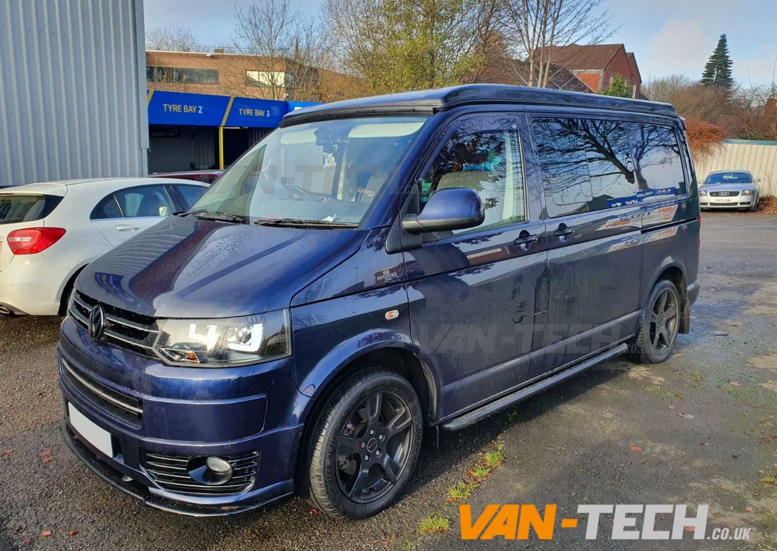 VW Transporter T5.1 fitted with lots of Van-Tech parts and accessories!