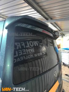 VW Transporter T6 Tailgate Spoiler supplied and fitted