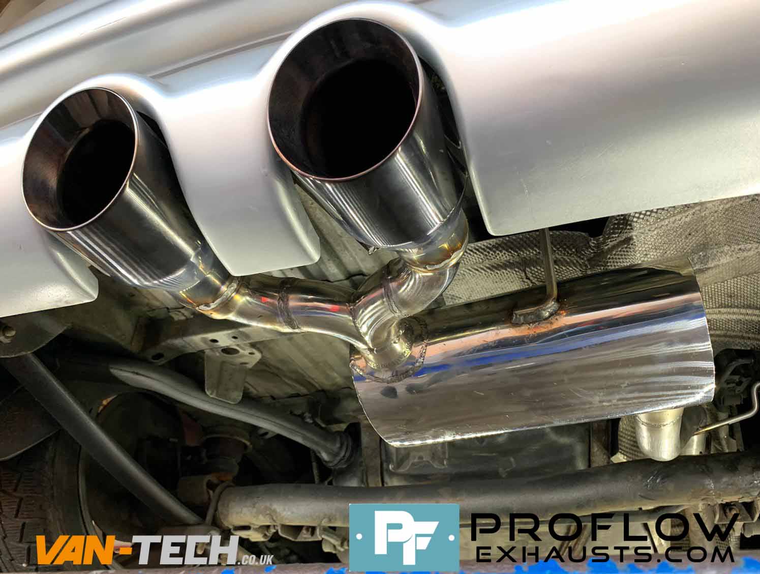 Proflow Exhausts VW Caddy Van Custom Back Box with Twin Tailpipe