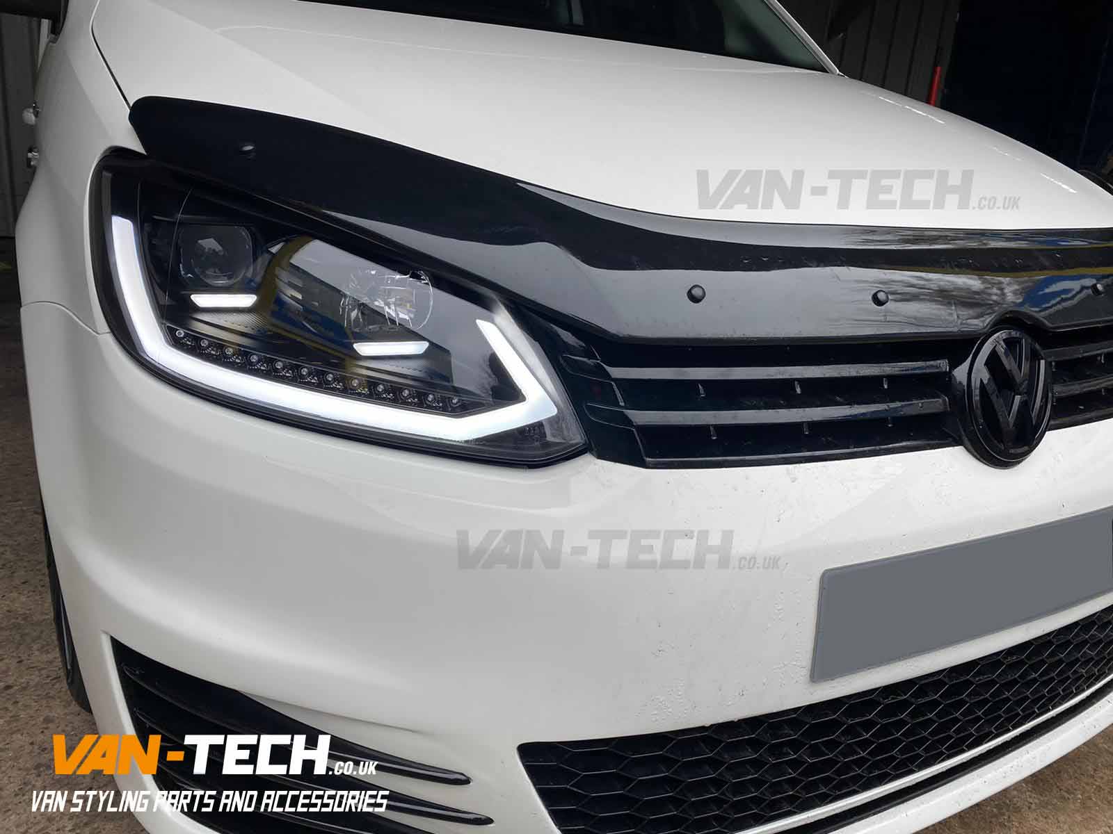 Now back in stock VW Caddy Light Bar Headlights LED DRL with Dynamic Indicators