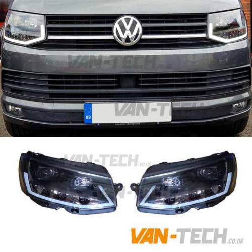 VW T6 LED DRL Light Bar Headlights Dynamic Indicators V6