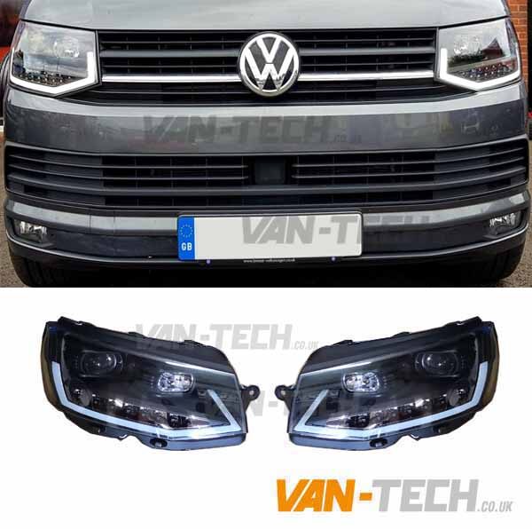 VW Transporter T6 LED DRL Light bar Headlights Dynamic Indicators