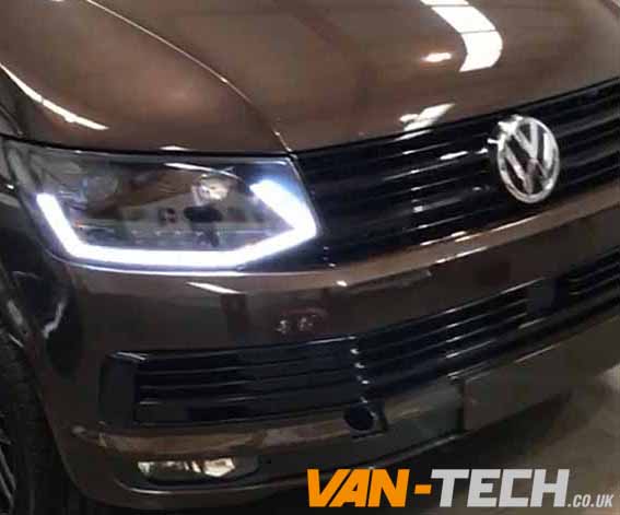 VW Transporter T6 LED DRL Light Bar Headlights Dynamic Indicators