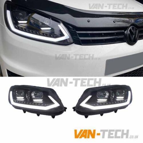 VW Caddy Light Bar Headlights LED DRL Dynamic Indicators