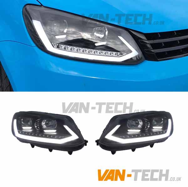 VW Caddy Light Bar Headlights LED DRL Dynamic Indicators