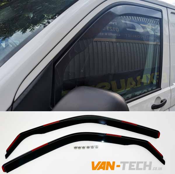 Acorn Wind Deflectors For VW Transporter T5 T6 2003-2017 – 2 Piece – Front Windows