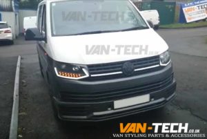 VW Transporter T6 Light Bar Headlight with Dynamic Indicators (6)