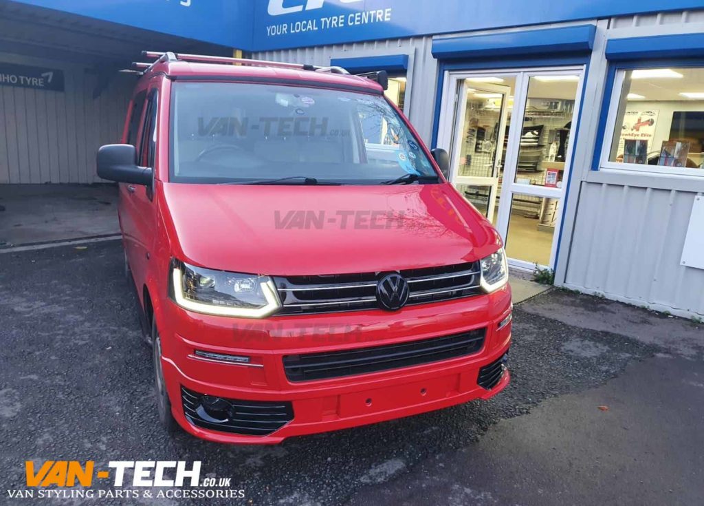 VW T5 to T5.1 Front End Conversion kit new style Lightbar Headlights