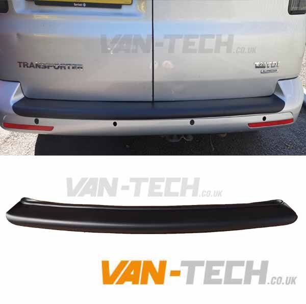 VW T6 T6.1 Transporter Rear Bumper protector Matte Black Smooth