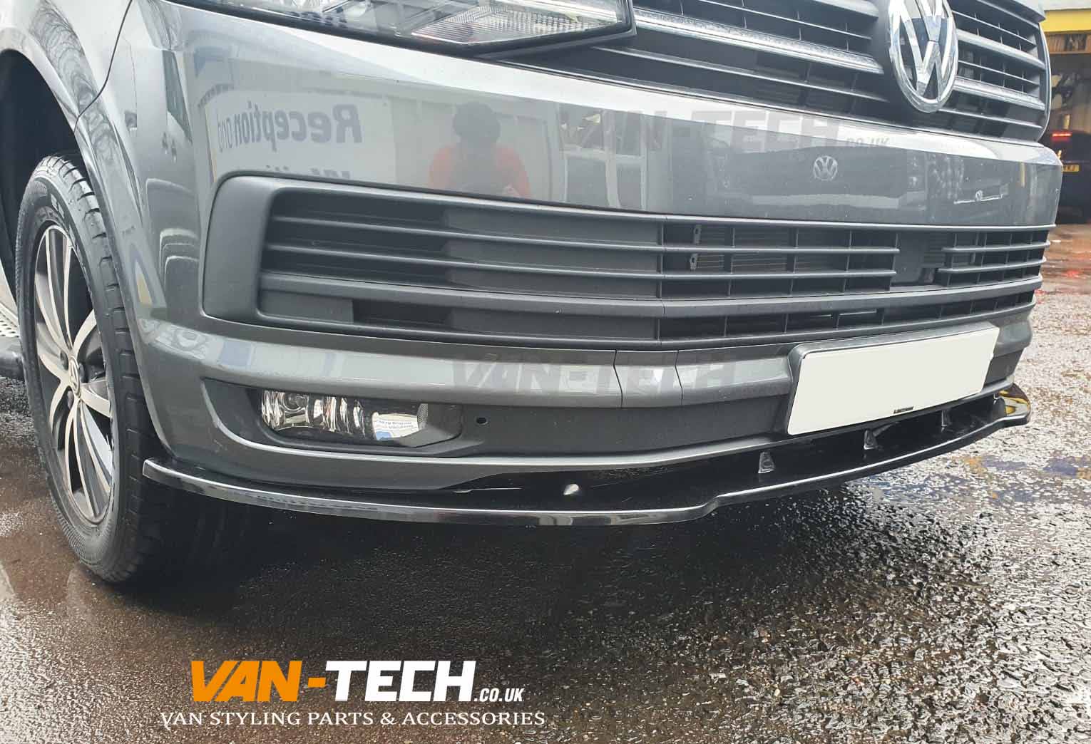 VW Transporter T6 Front Bumper Lower Splitter supplied and fitted