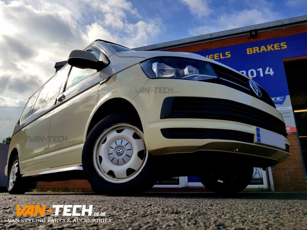 VW Transporter T6 Lowering kit 40MM H&R and DRC DRM Alloy Wheels