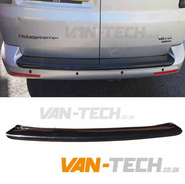 VW T5.1 Transporter Rear Bumper Protector Gloss Black Tailgate or Barn Door