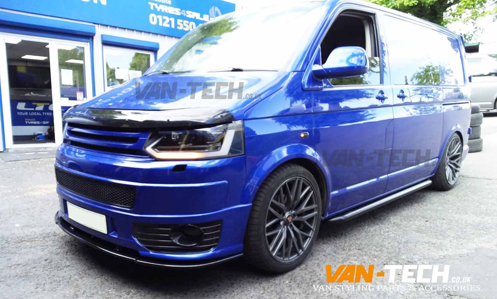 VW Transporter T5.1 Parts and Accessories Lightbar Headlights, Sportline Bumper, Splitter and Sportline Side Bars!