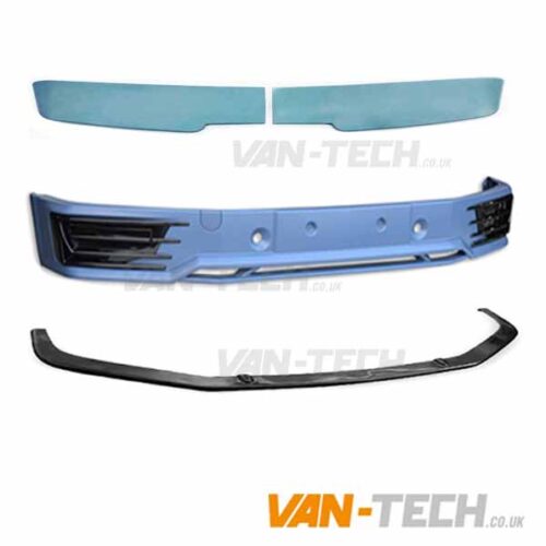 VW T6 Sportline Bumper Lower Splitter and Barn Door Spoiler